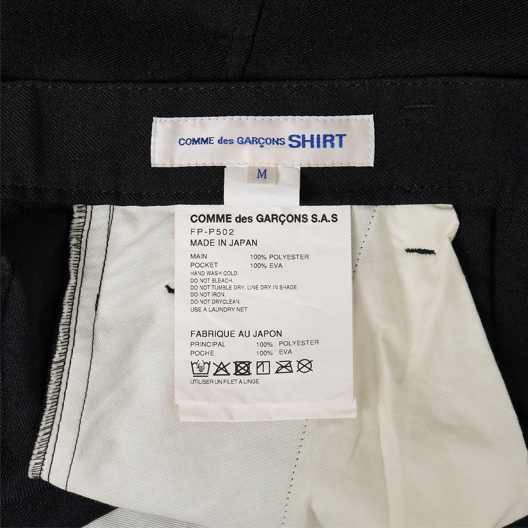Club21 - COMME des GARCONS SHIRT - Polyester Twill Pocket Patch Shorts - WOVEN PANTS - Black