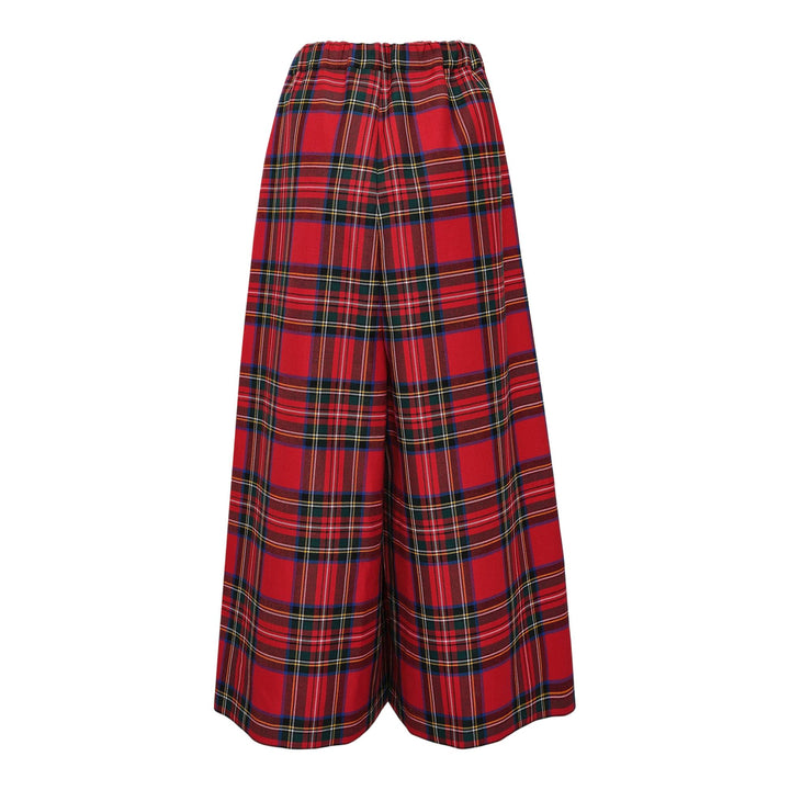 Club21 - COMME des GARCONS - Tartan Check Wide Pants - PANTS - Red