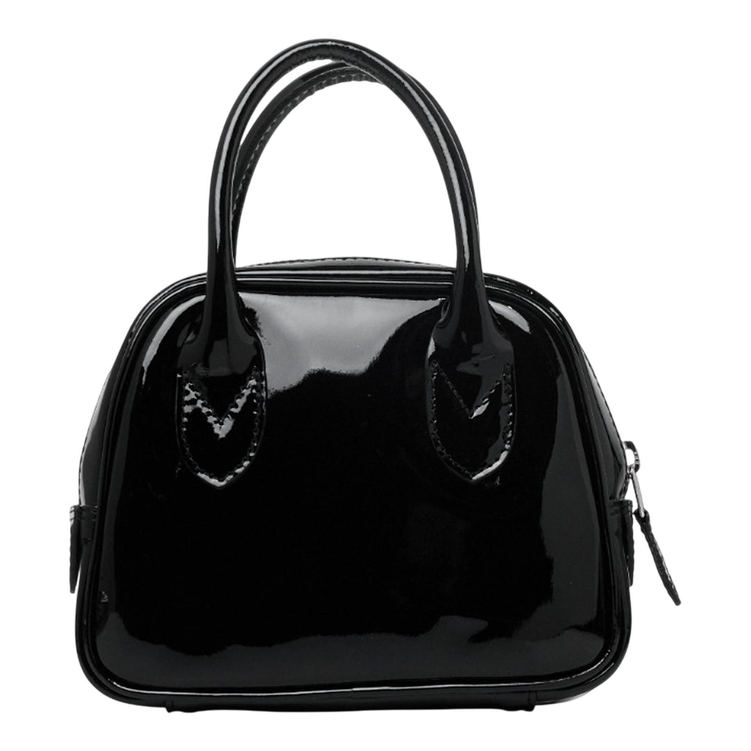 Club21 - COMME des GARCONS - Top Handle Patent Trapezoid - TOP HANDLE - Black