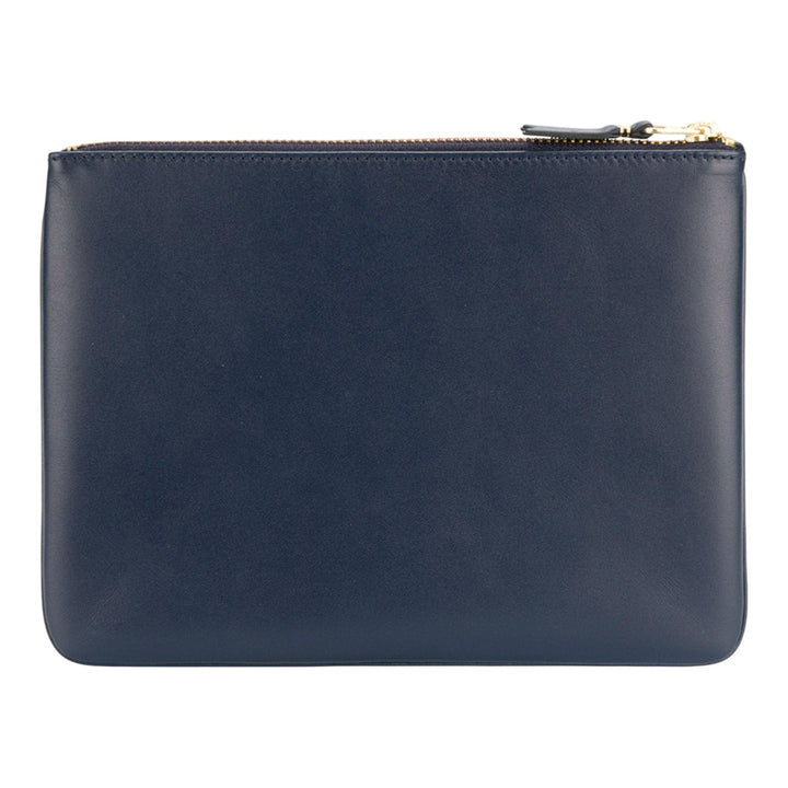 Club21 - COMME des GARCONS WALLET - Classic Leather Big Pouch - POUCHES - Navy