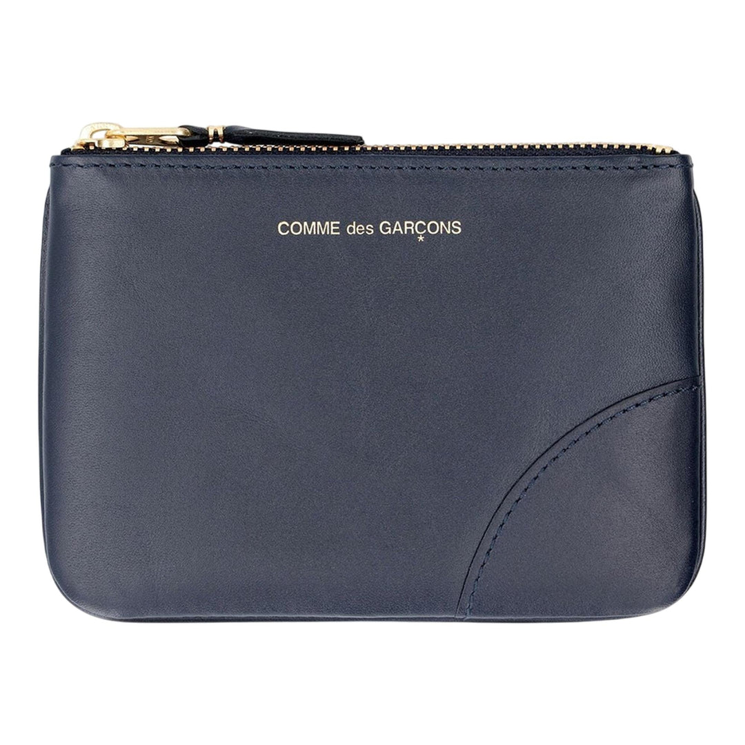 Club21 - COMME des GARCONS WALLET - Classic Leather Top Zip Wallet - COIN POUCHES - Navy