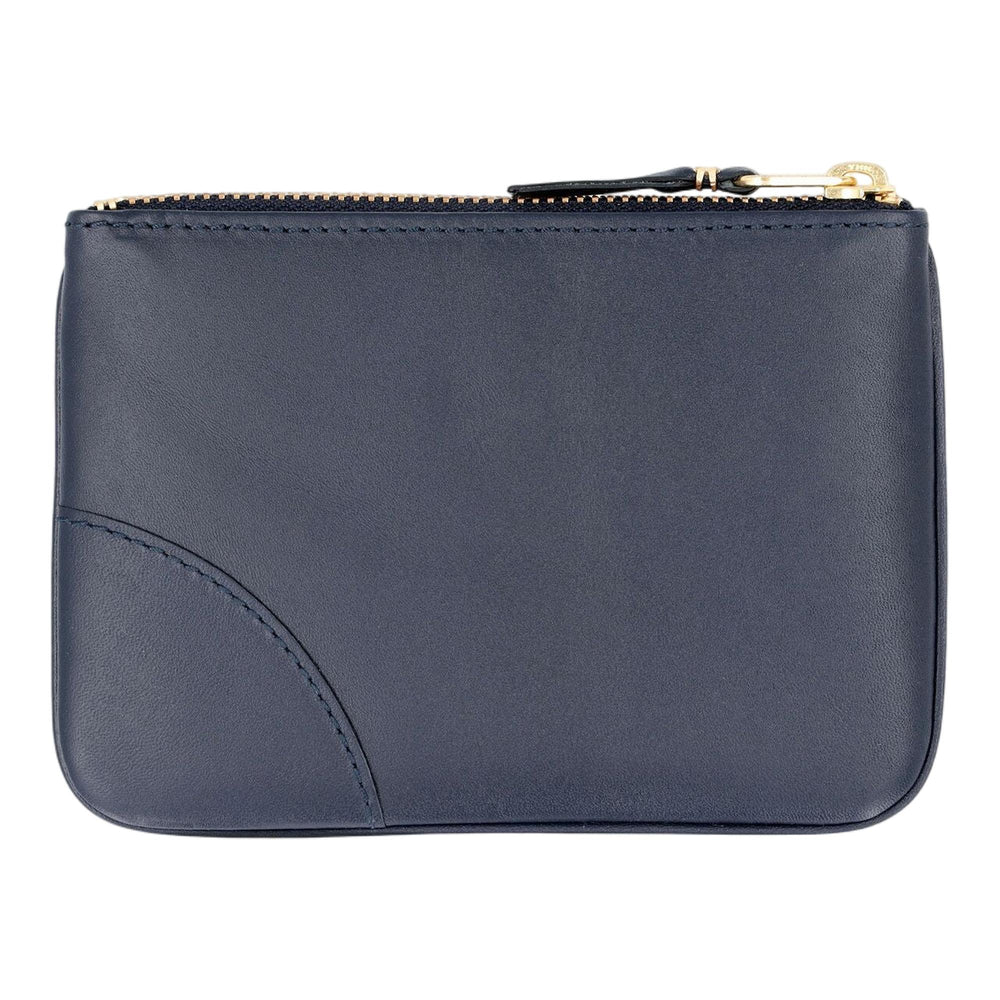 Club21 - COMME des GARCONS WALLET - Classic Leather Top Zip Wallet - COIN POUCHES - Navy