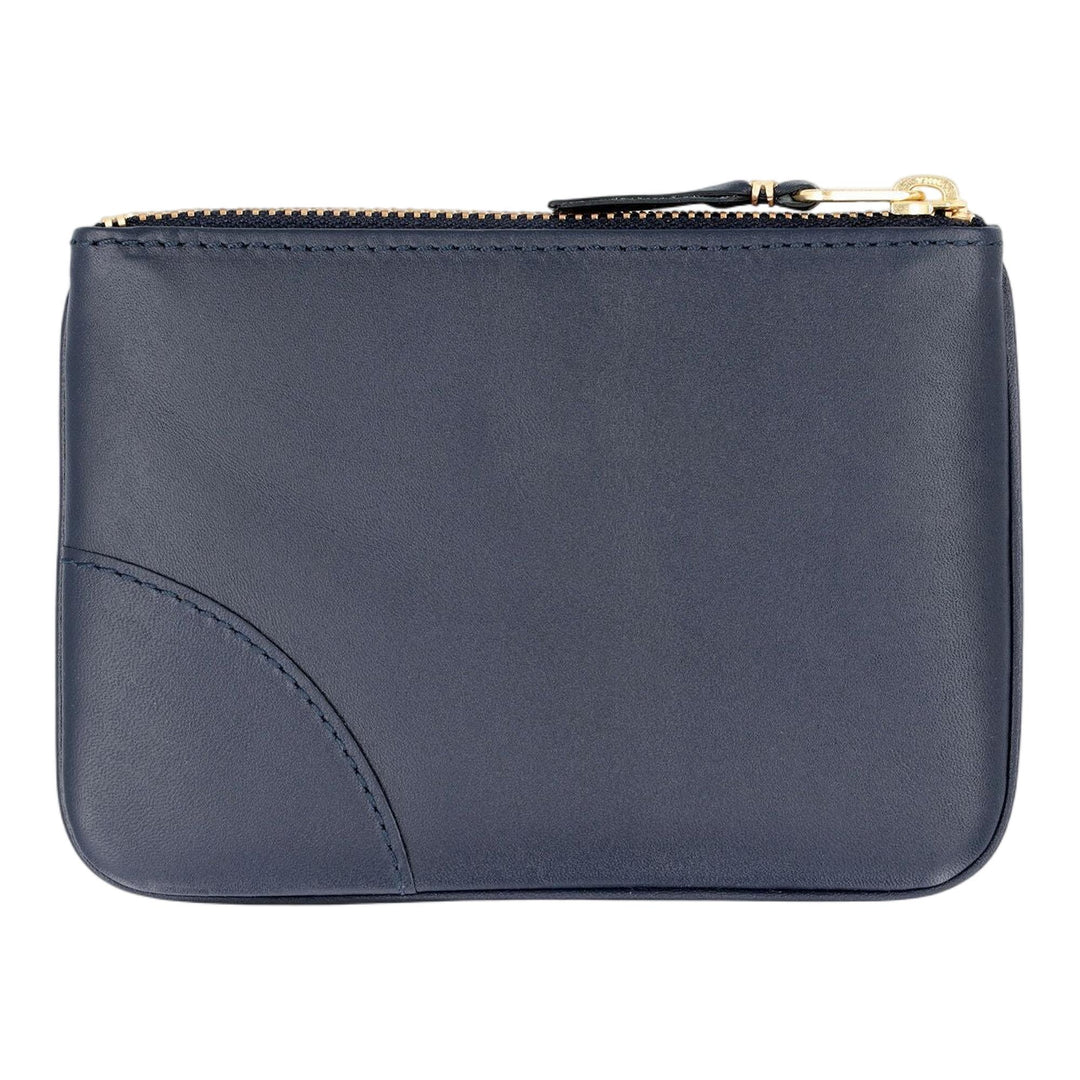Club21 - COMME des GARCONS WALLET - Classic Leather Top Zip Wallet - COIN POUCHES - Navy