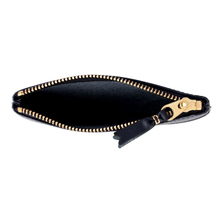 Club21 - COMME des GARCONS WALLET - Classic Leather Top Zip Wallet - COIN POUCHES - Navy