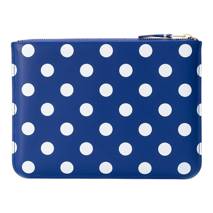Club21 - COMME des GARCONS WALLET - Dots Printed Big Pouch - POUCHES - Navy