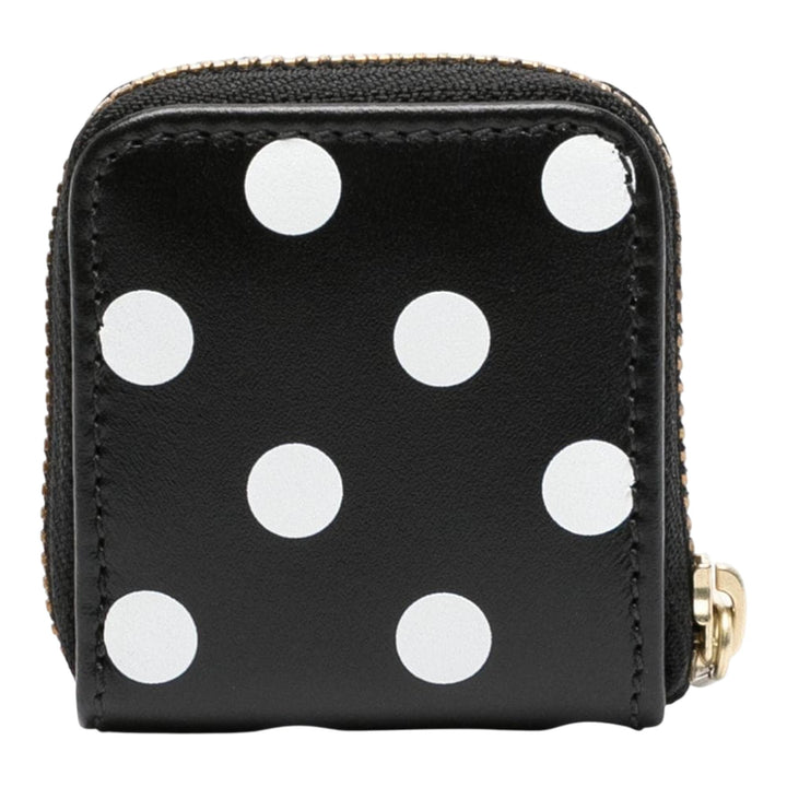 Club21 - COMME des GARCONS WALLET - Dots Printed Leather Line Coin Pouch - COIN POUCHES - Black