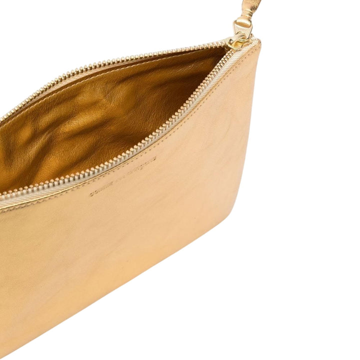 Club21 - COMME des GARCONS WALLET - Gold And Silver Big Pouch - POUCHES - Gold
