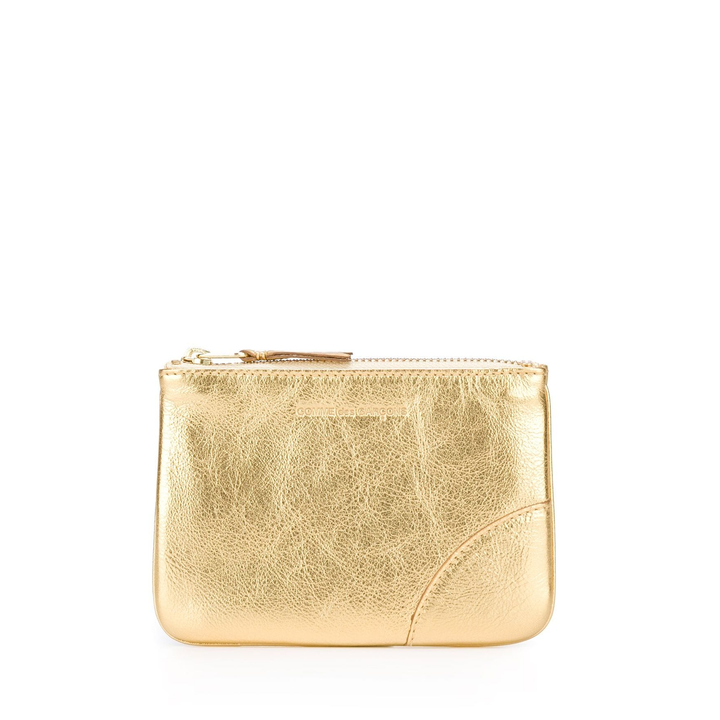 COMME_des_GARCONS_WALLET_Gold_And_Silver_Top_Zipped_Pouch_Gold