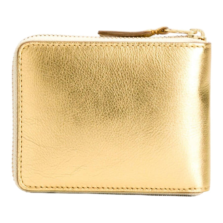 Club21 - COMME des GARCONS WALLET - Gold And Silver U Zip Wallet - ZIP ARD WALLETS - Gold