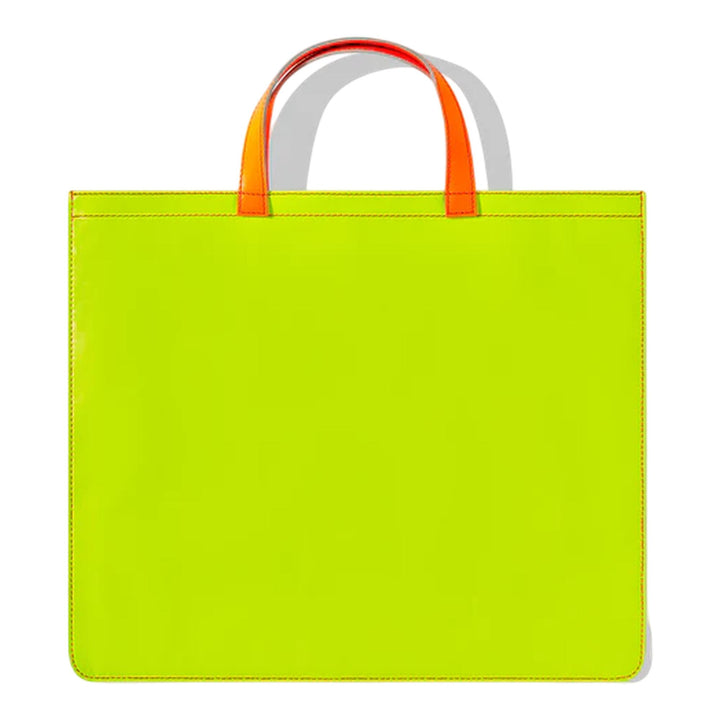 Club21 - COMME des GARCONS WALLET - Super Fluo Leather Line Tote - HANDBAGS - Pink