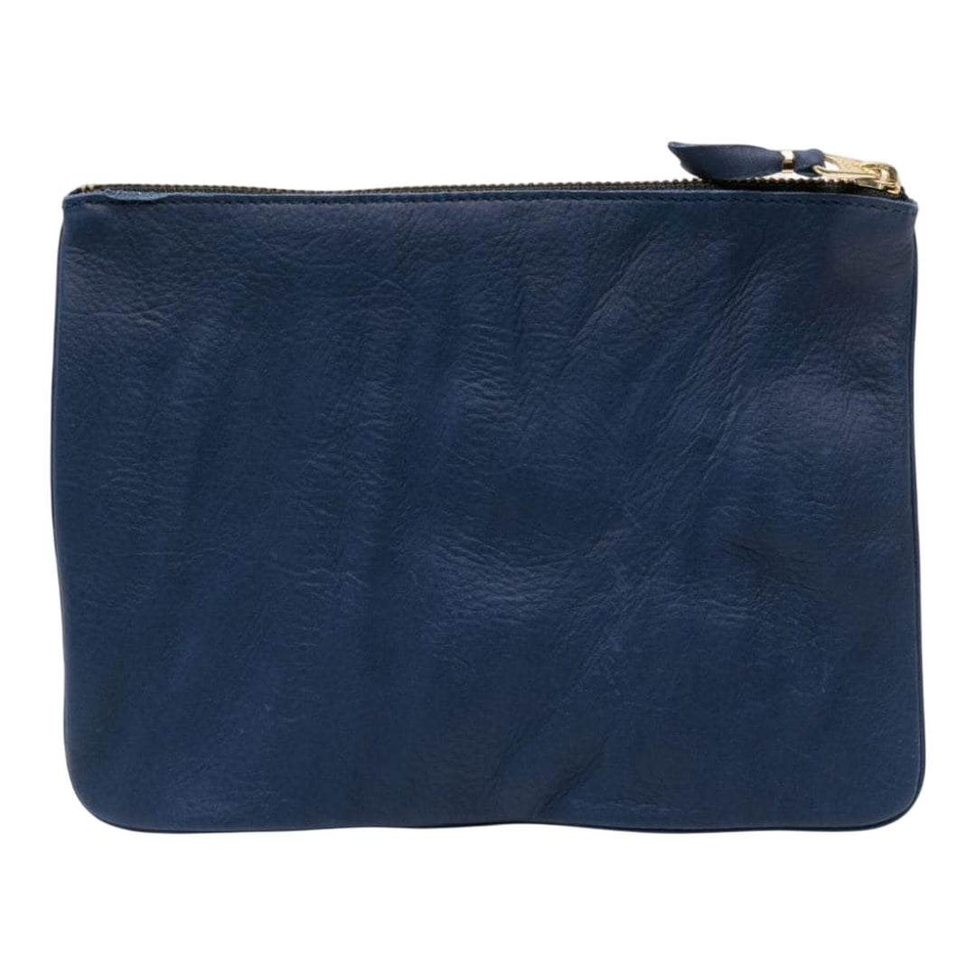Club21 - COMME des GARCONS WALLET - Washed Wallet Big Pouch - POUCHES - Navy