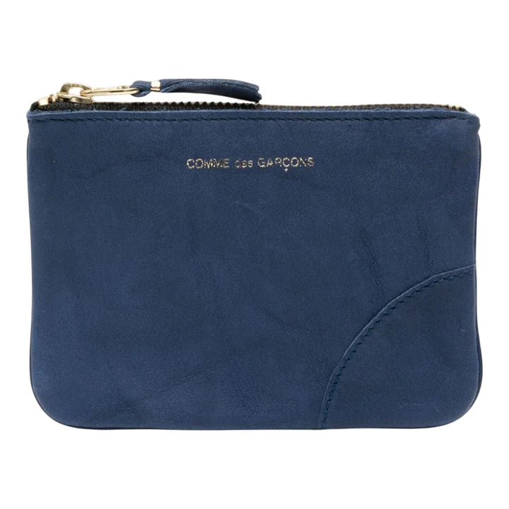 Club21 - COMME des GARCONS WALLET - Washed Wallet Top Zip Pouch - COIN POUCHES - Navy