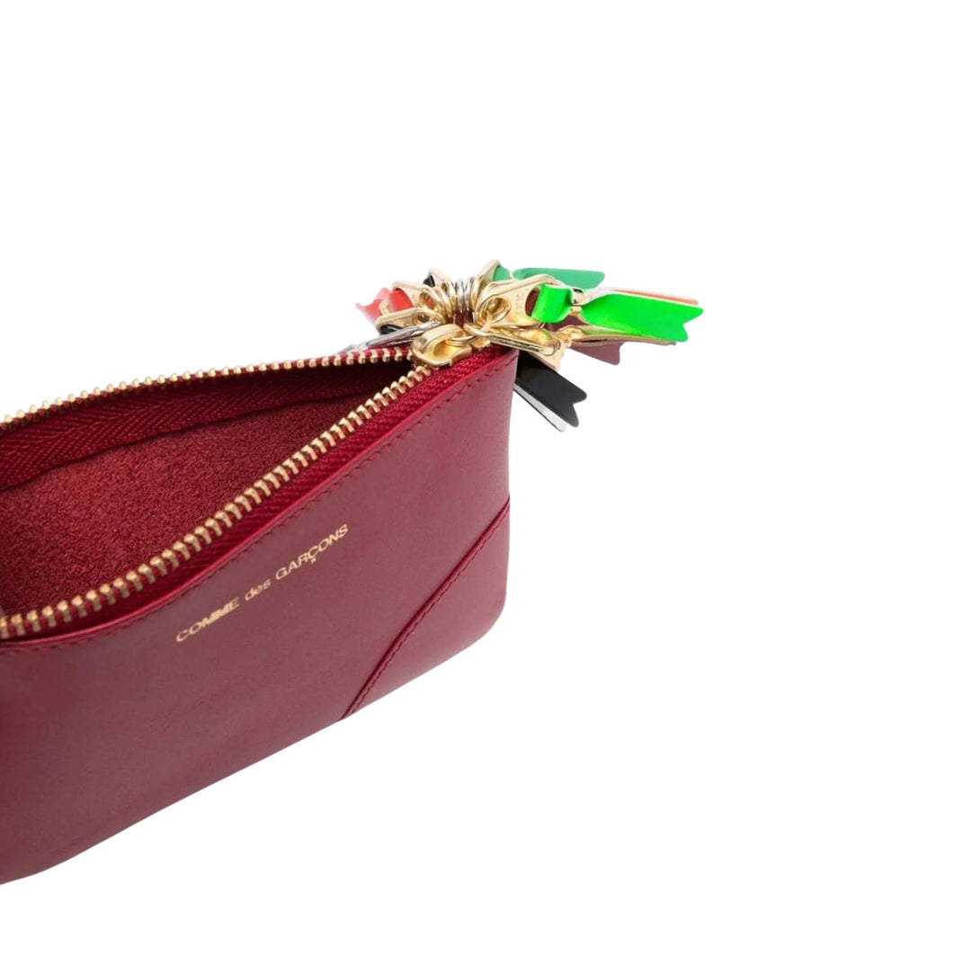 Club21 - COMME des GARCONS WALLET - Zipper Pull Handbag - HANDBAGS - Red