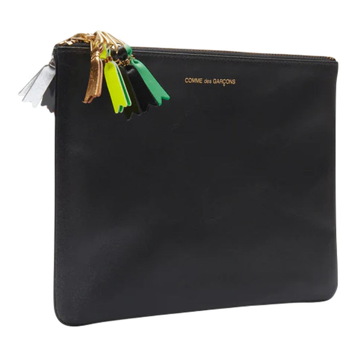 Club21 - COMME des GARCONS WALLET - Zipper Pull Wallet - HANDBAGS - Black
