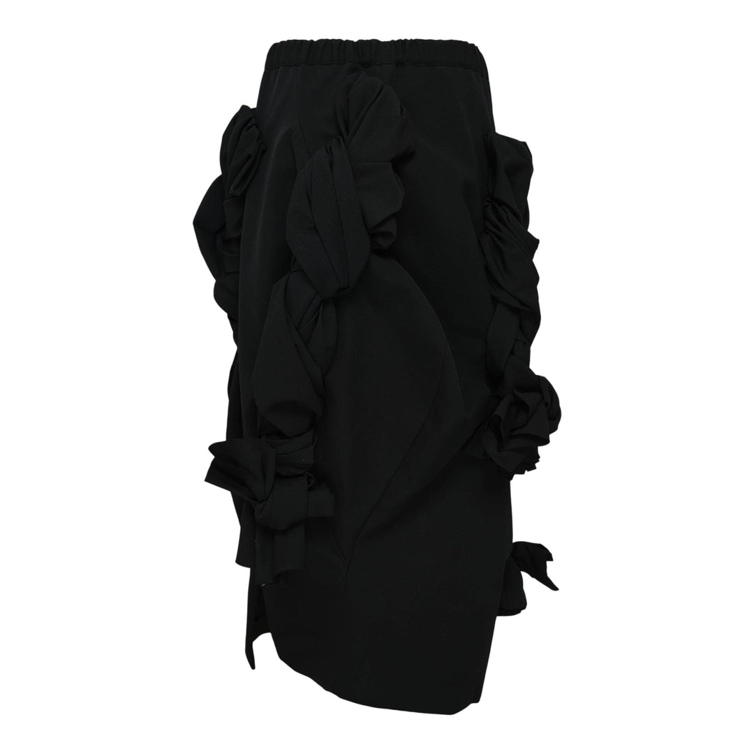 Club21 - COMME des GARCONS - Wool Gabardine Braided Skirt - SKIRTS - Black