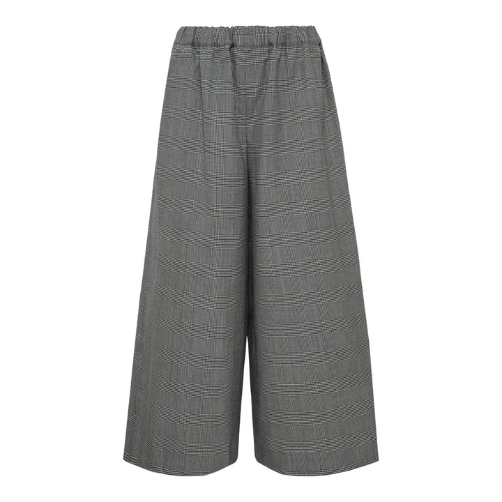 Club21 - COMME des GARCONS - Wool Glen Check Wide Pants - PANTS - Black