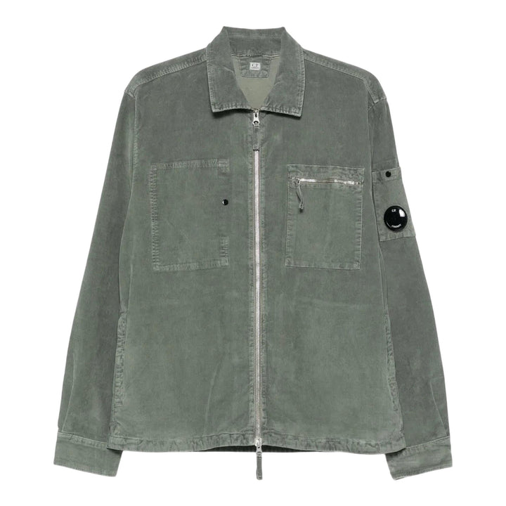 Club21 - C.P. Company - Corduroy Lens Zipped Overshirt - SHIRTS - Green