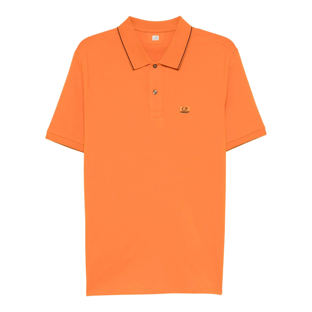 Club21 - C.P. Company - Stretch Pique Short Sleeve Polo - POLOS - Orange