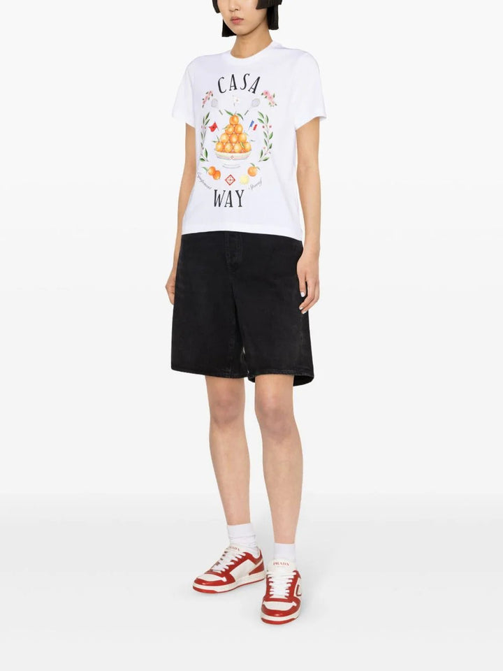 Casablanca-Casa-Way-Printed-Fitted-T-Shirt-White-3