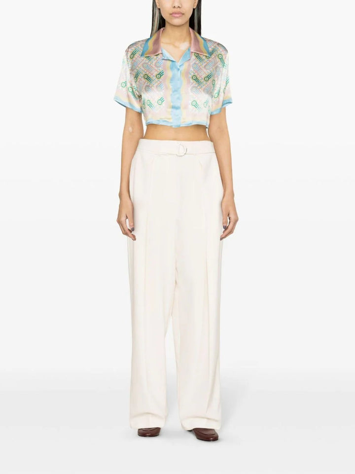 Casablanca-Cuban-Collar-Cropped-Silk-Blouse-Multi-2