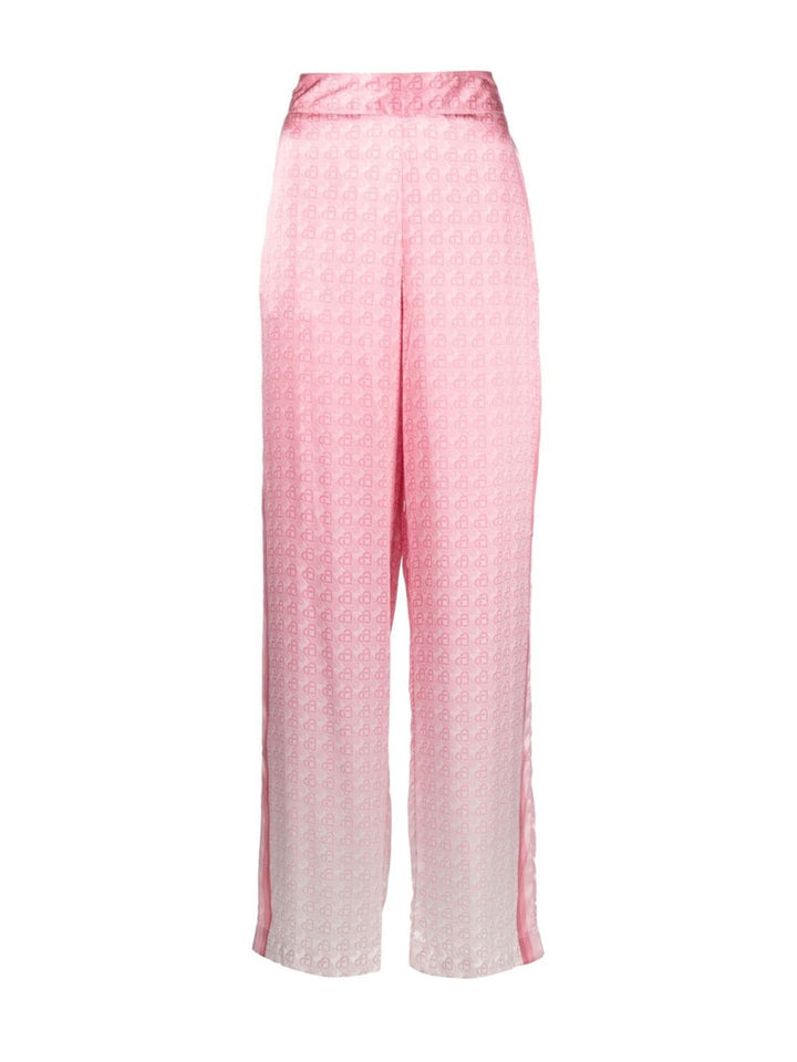     Casablanca-Printed-Straight-Leg-Trousers-Pink-1