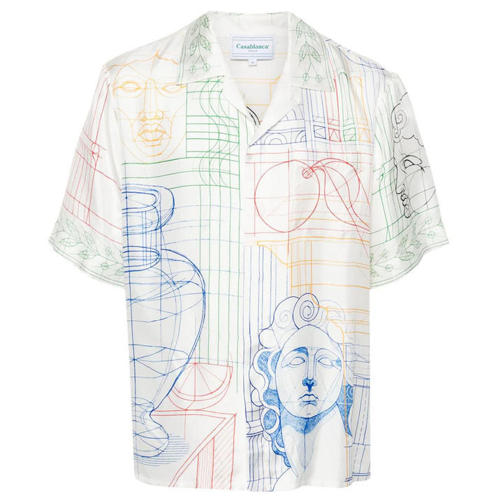 Casablanca_Short_Sleeve_Cuban_Collar_Shirt_White