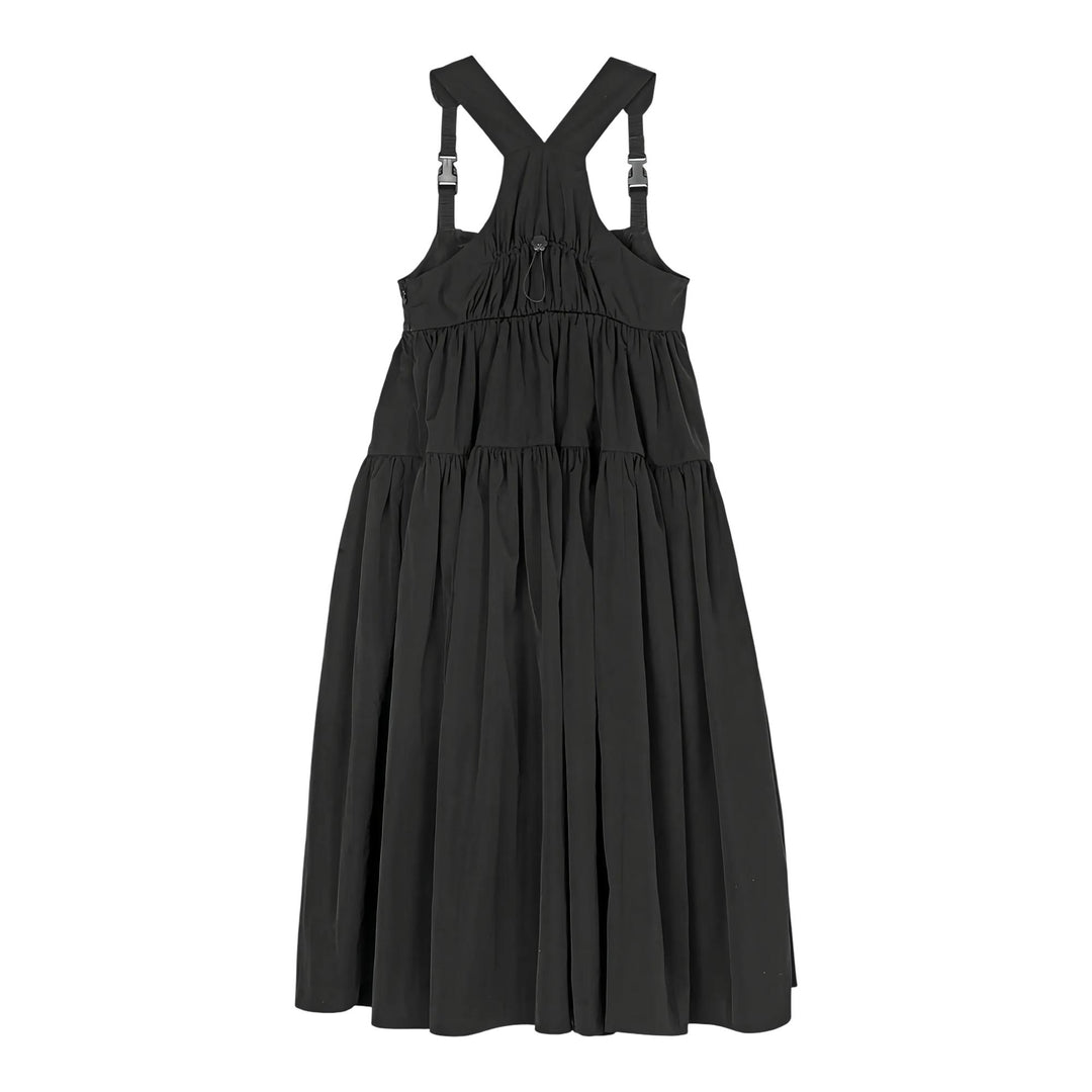 Club21 - Cecilie Bahnsen - Bib Dress With Tiered Skirt - WOVEN DRESSES - Black