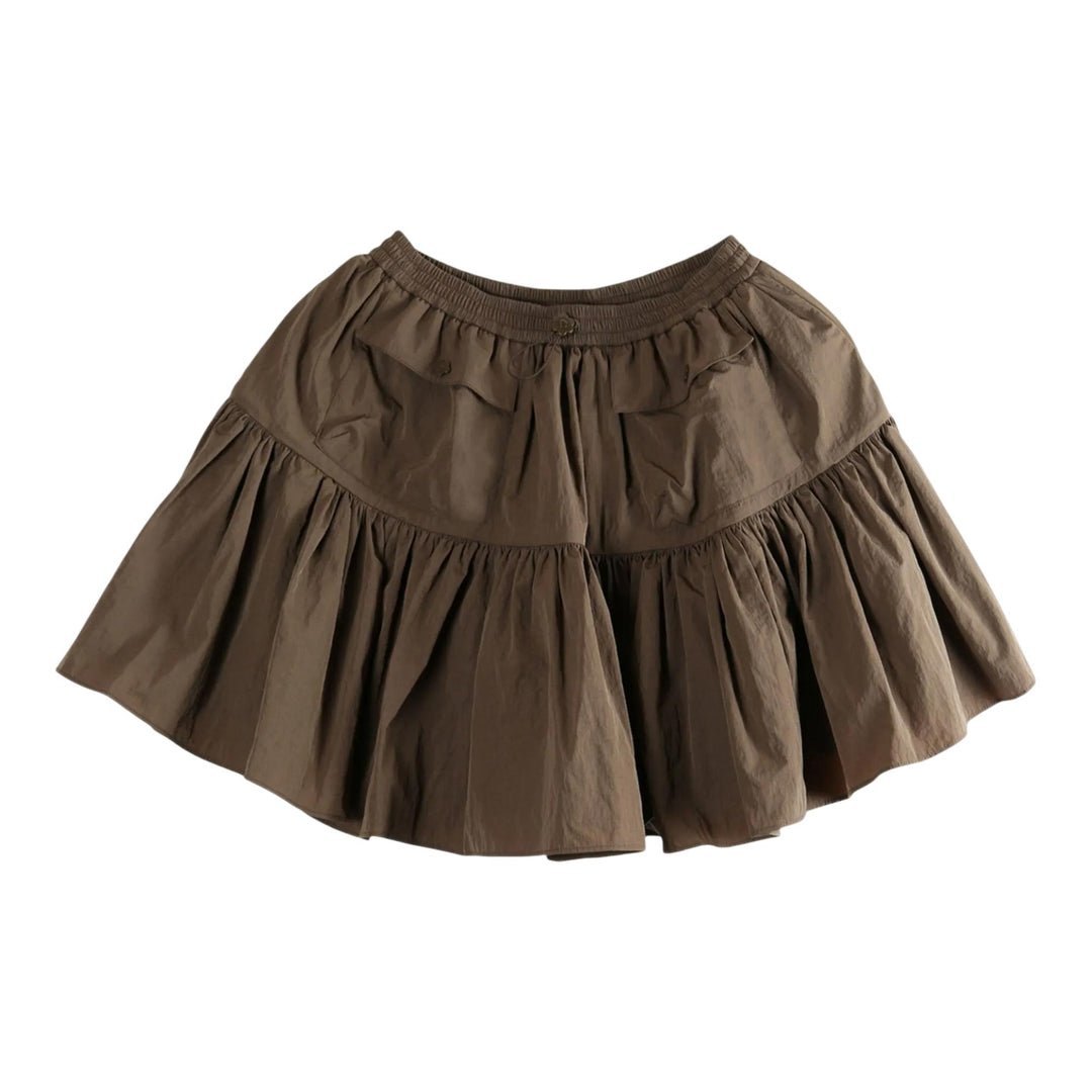 Club21 - Cecilie Bahnsen - Elastic Waist Tiered Skirt - SKIRTS - Brown