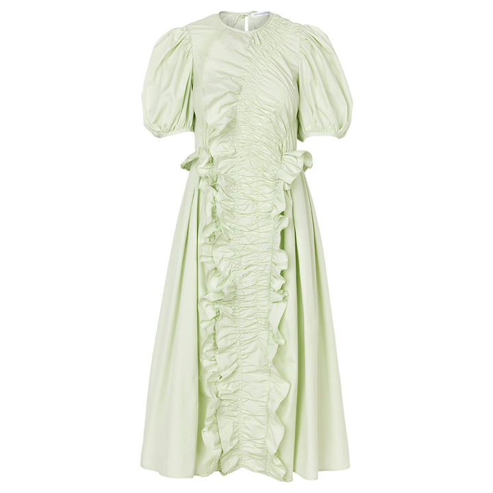 Cecilie_Bahnsen_Oriella_Dress_Cotton_Pistachio_Green