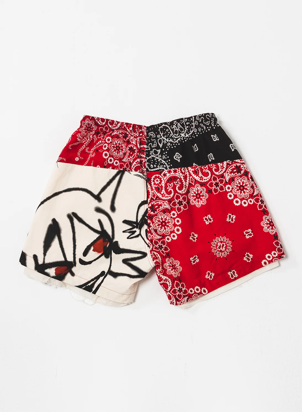 Children-Of-The-Discordance-Yagi-Bandana-Patchwork-Pants-Red-2