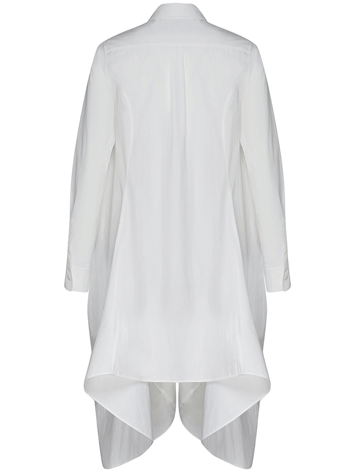 Club21-Collection-Cotton-Nylon-Shirt-Dress-White-2