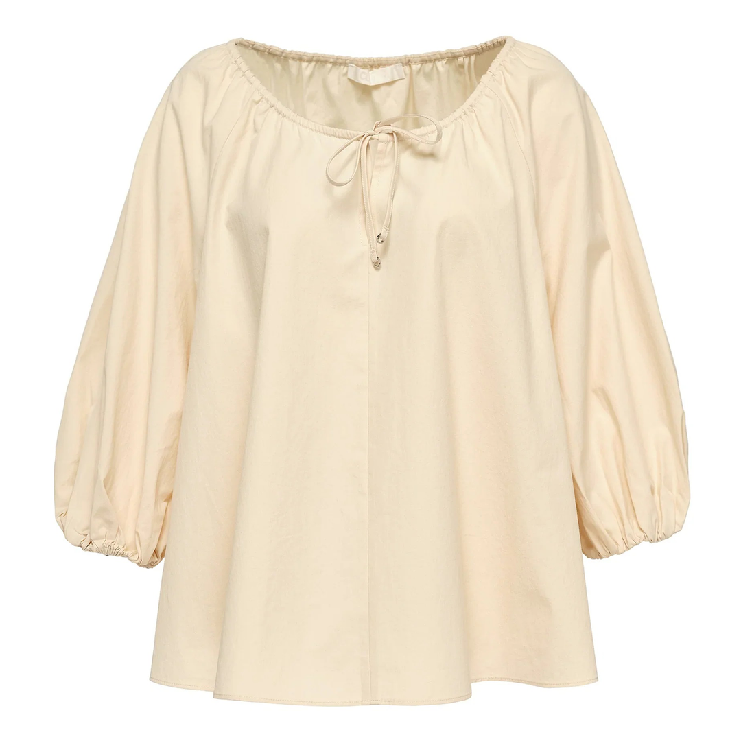 Tumbled Cotton Flare Top