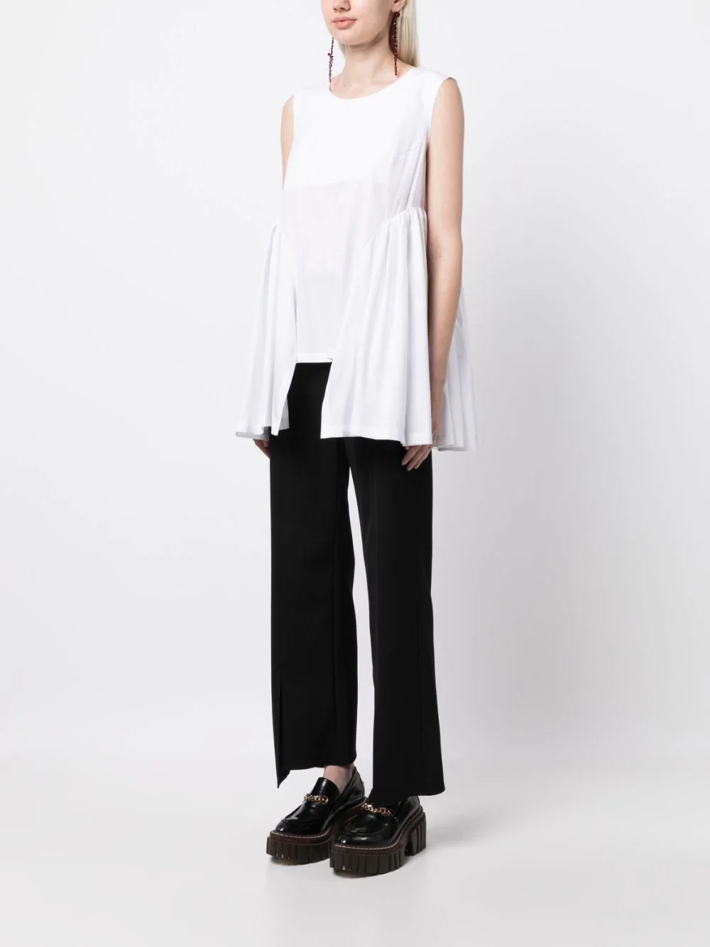 Comme-Des-Garcons-Asymmetric-Drape-Blouse-White-3