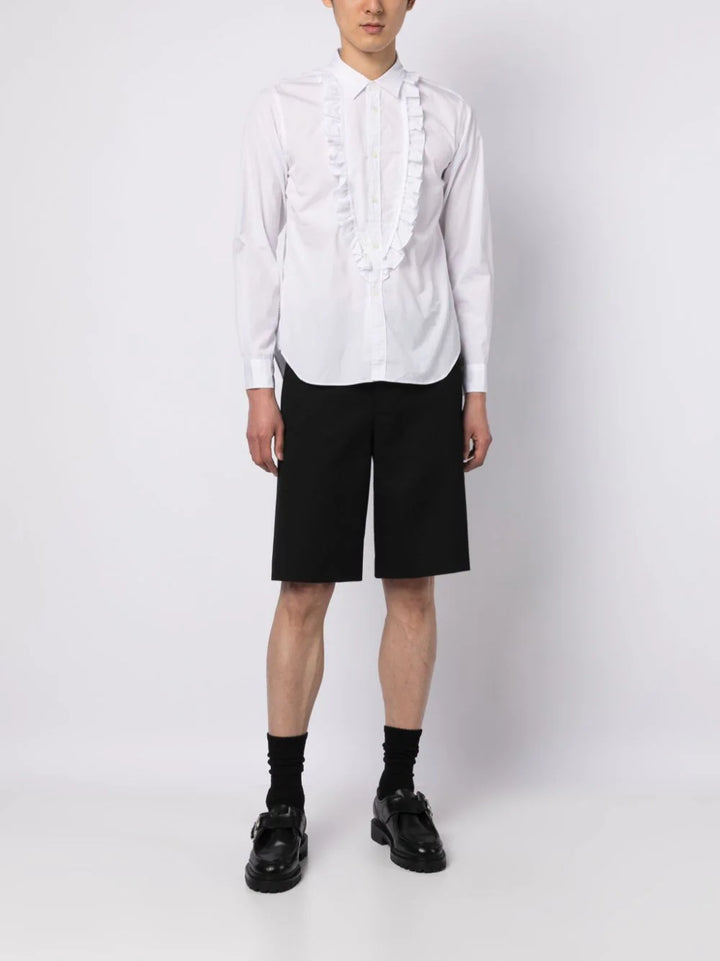 Comme-Des-Garcons-Black-Long-Ruffle-Bib-Shirt-White-3