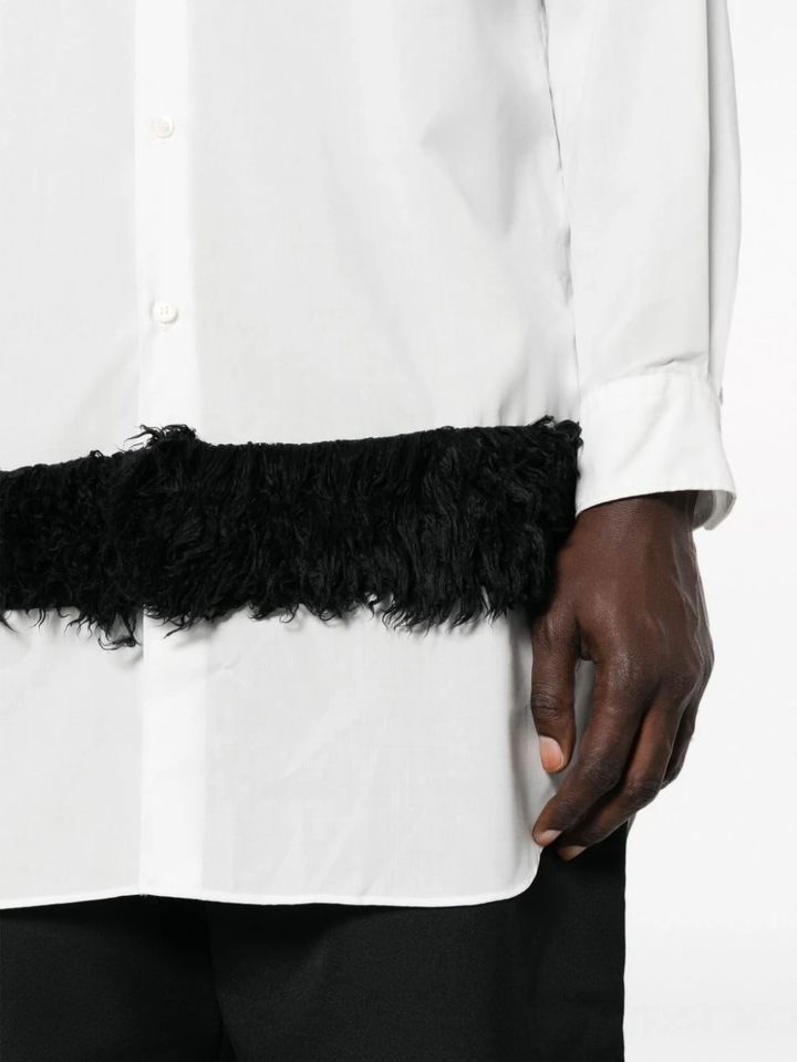 Comme-Des-Garcons-Homme-Plus-Fur-Hem-Shirt-White-5