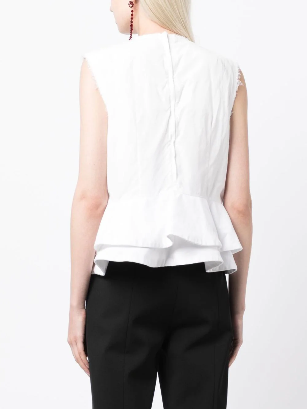 Comme-Des-Garcons-Peplum-Tank-Blouse-White-4