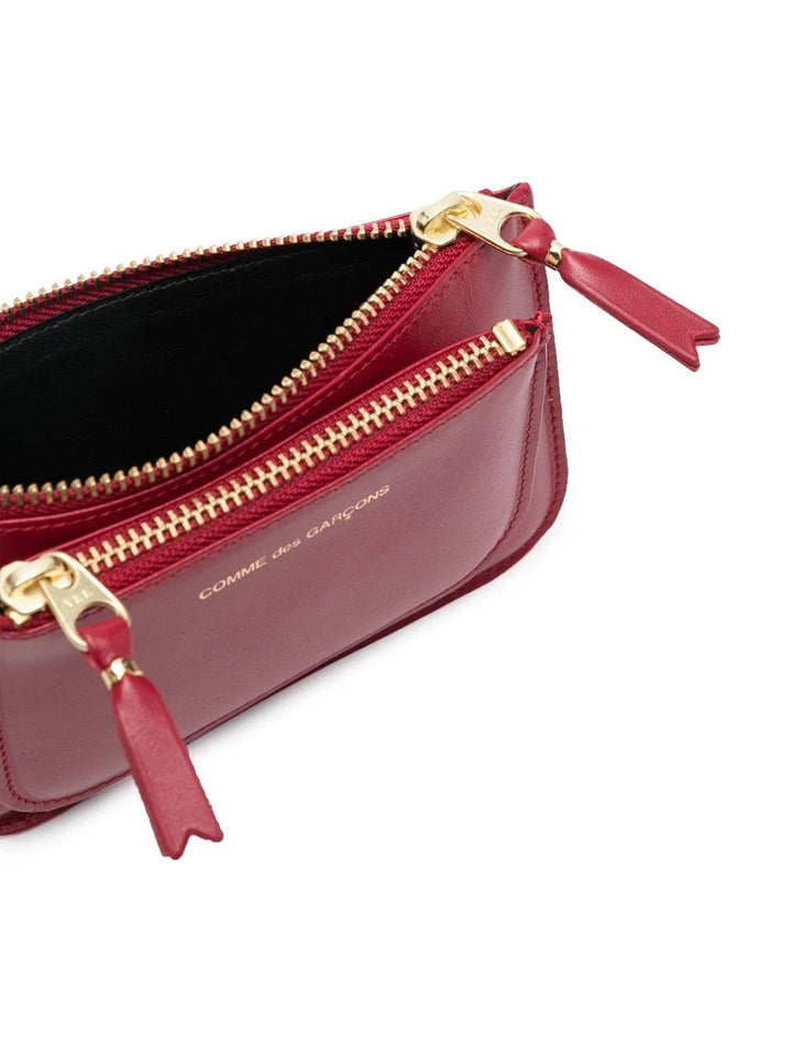 Comme-Des-Garcons-Wallet-Double-Small-Pouch-Red-3