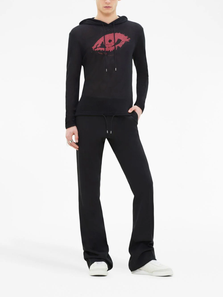 Courreges-Mesh-Printed-Hoodie-Black-2