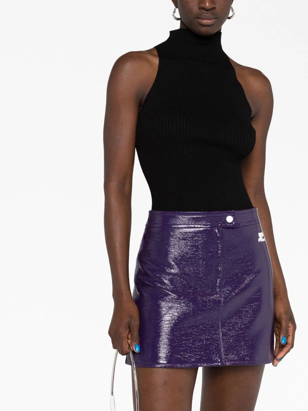 Courreges-Vinyle-Reedition-Skirt-Purple-5