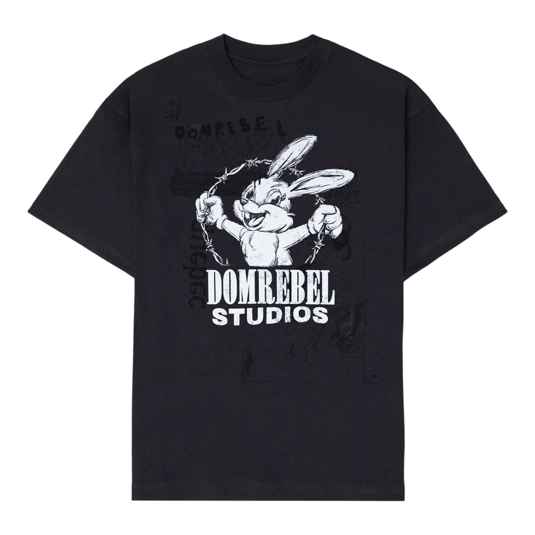 Club21 - DOMREBEL - Bunwire - T-Shirt - TEES - Black
