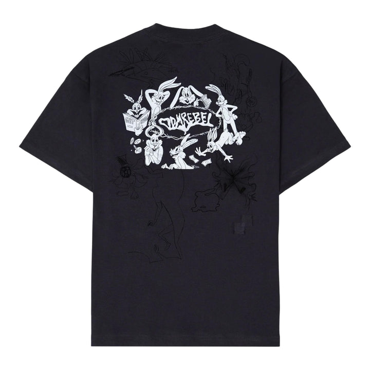 Club21 - DOMREBEL - Bunwire - T-Shirt - TEES - Black