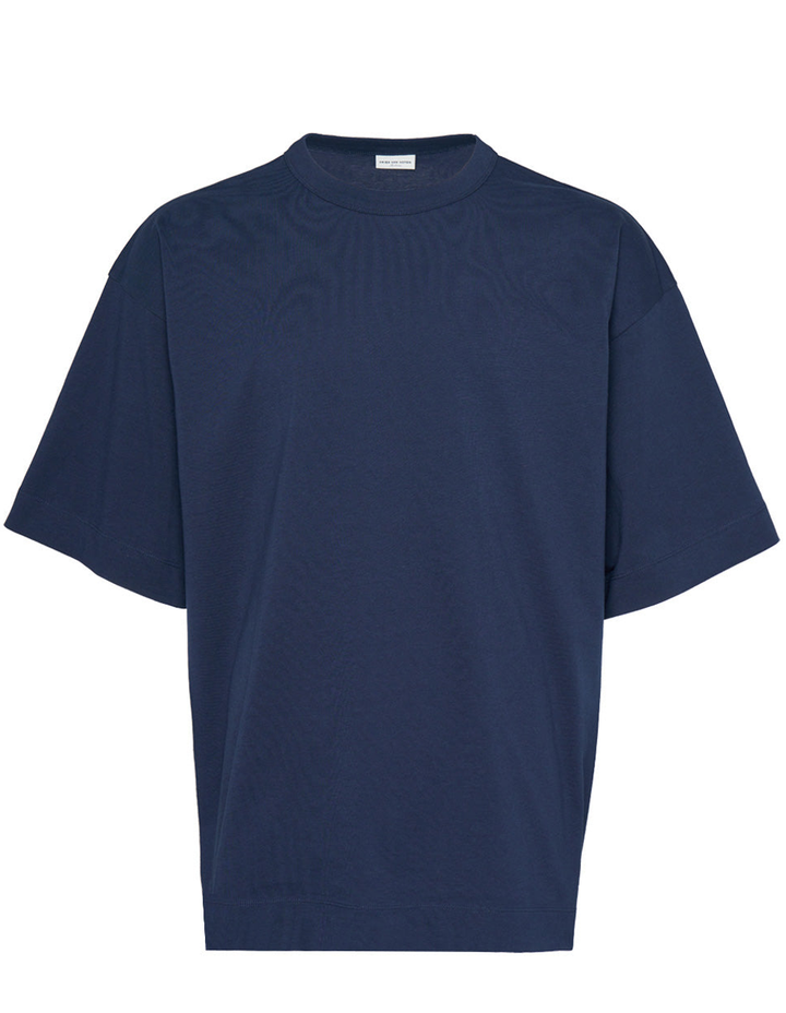 DRIES_VAN_NOTEN_Organic_Cotton_T-Shirt_navy