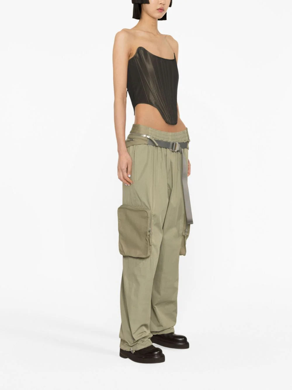 Dion-Lee-Belt-Bag-Blouson-Pant-Khaki-3