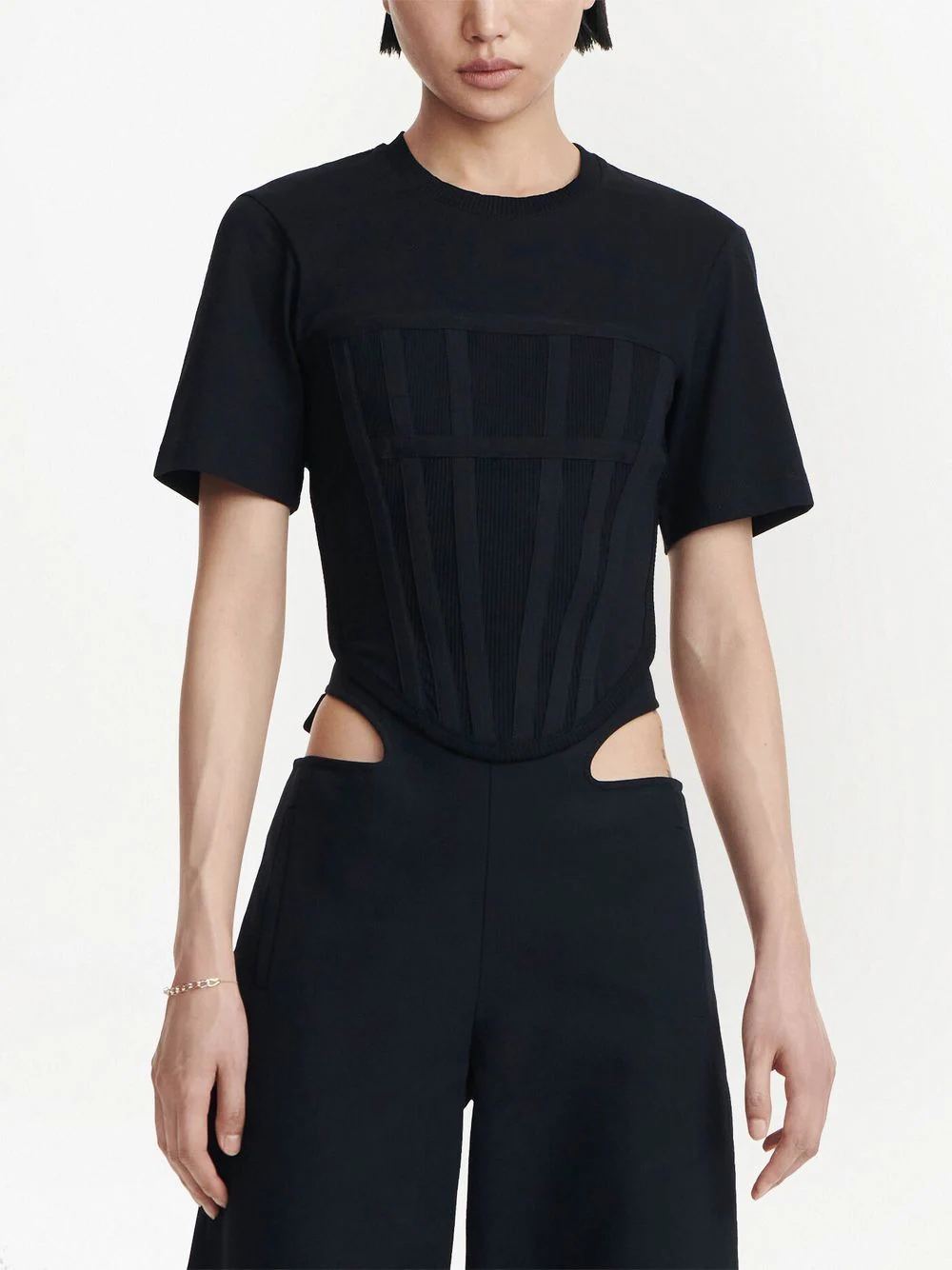 Dion Lee Corset Tee Black 5