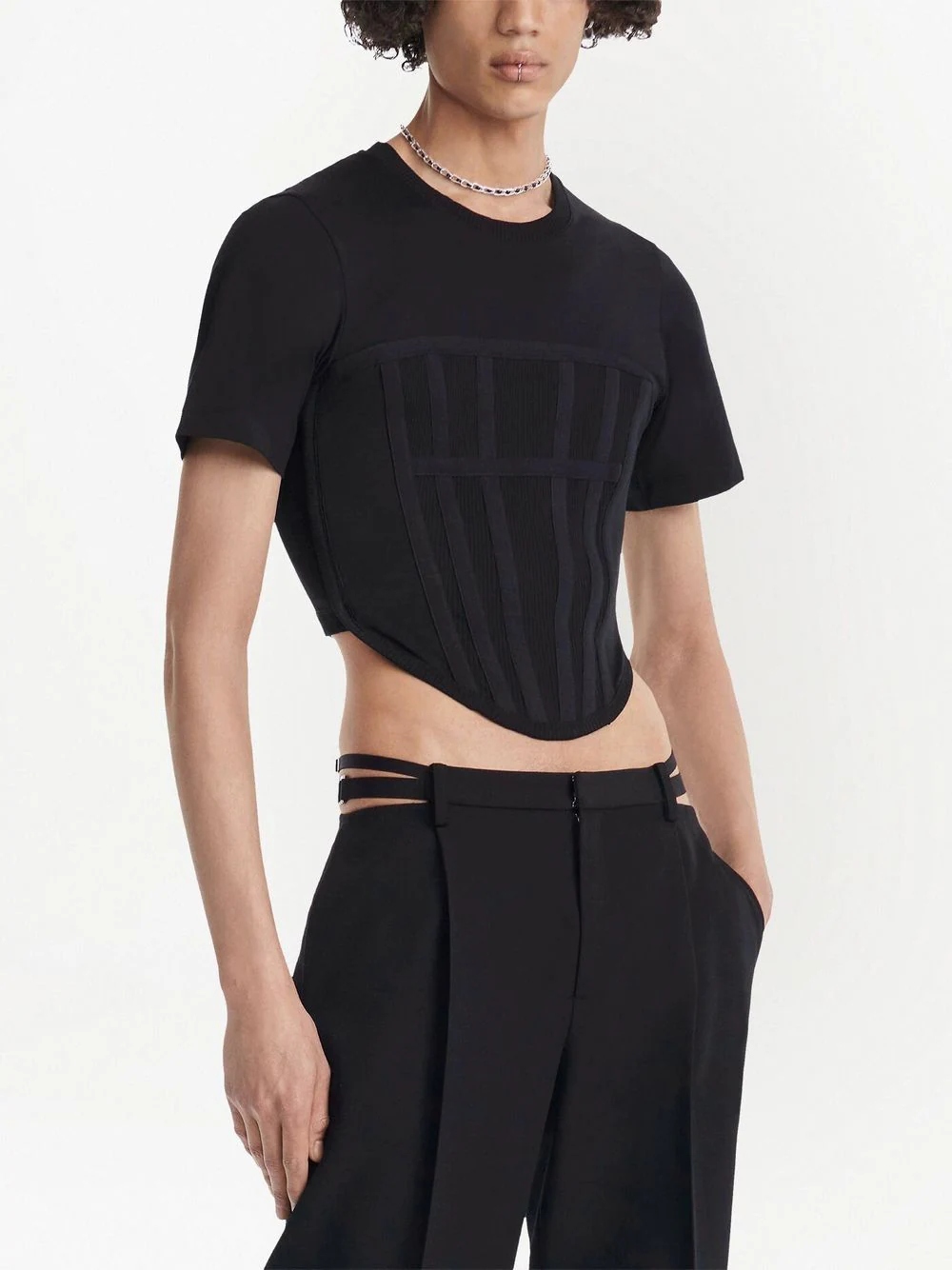 Dion Lee Corset Tee Black 7