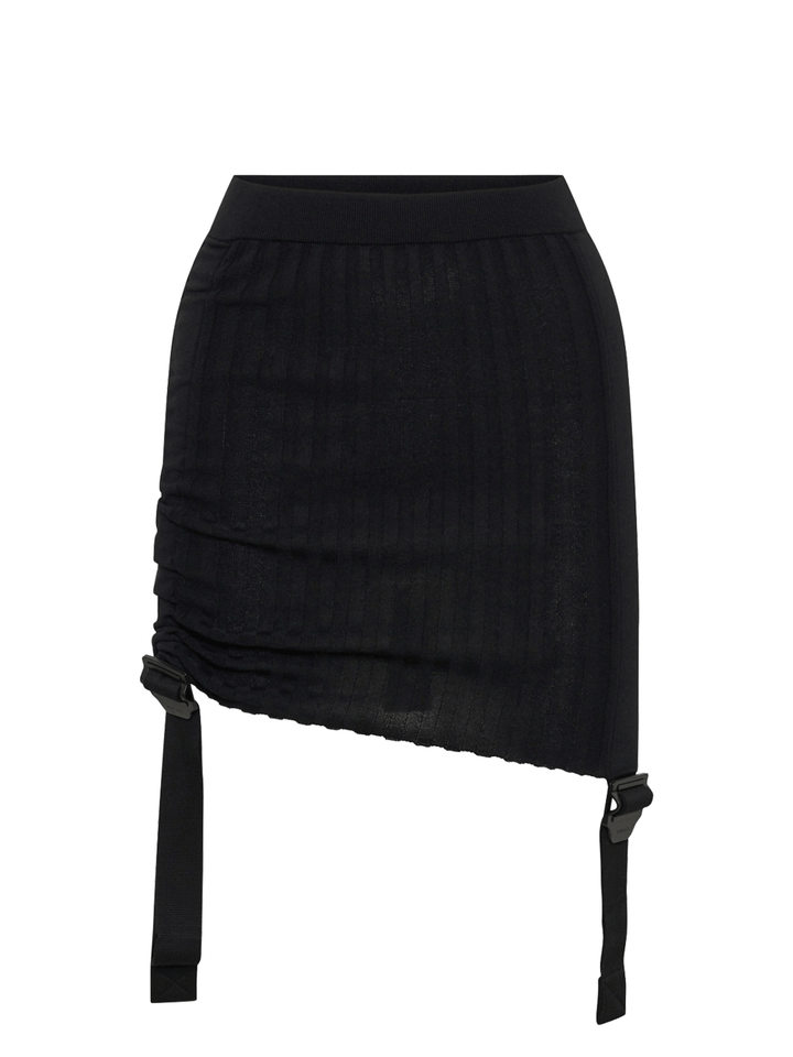 Dion-Lee-Gathered-Utility-Skirt-Black-1