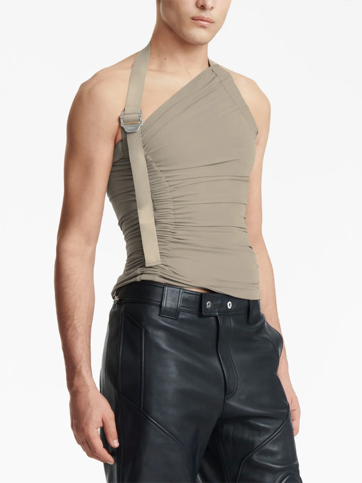 Dion Lee Safety Slider Gathered Tank Grey 5