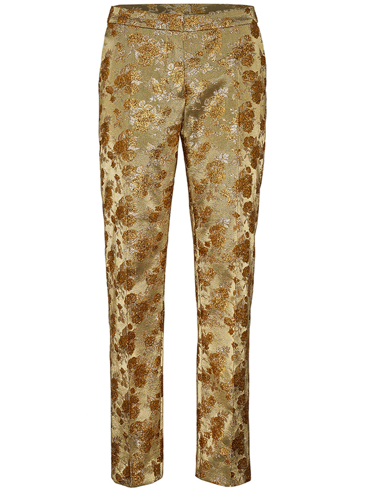 Dries-Van-Noten-Fitted-Straight-Leg-Trousers-Gold-1