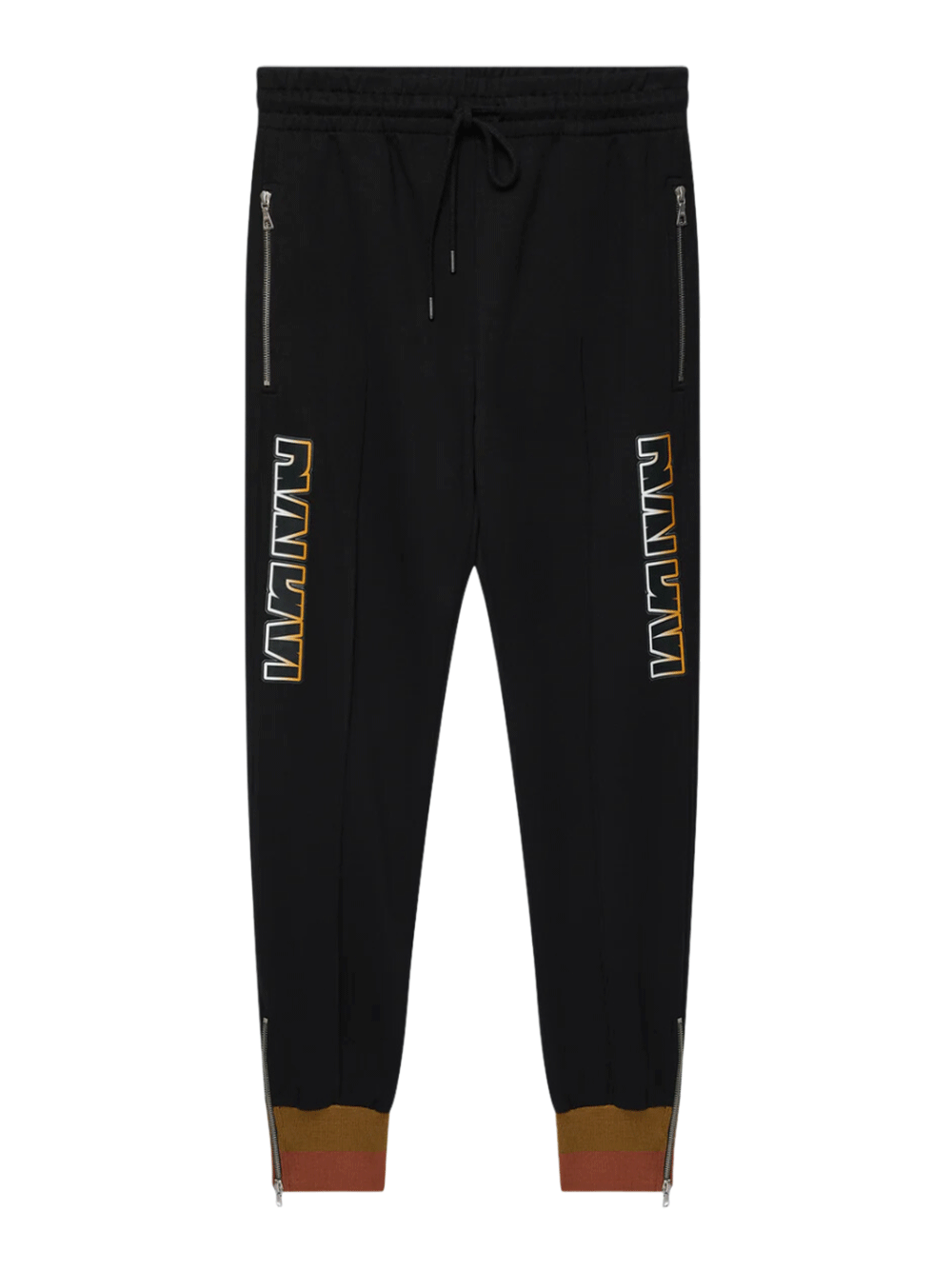 Dries-Van-Noten-Slim-Fit-Sweatpant-With-Stripe-Black-1