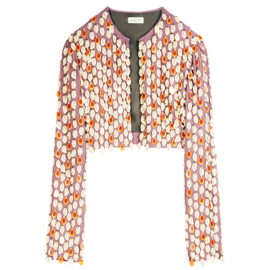 DriesVanNoten_IndianViscoseBoleroJacket_Lilac
